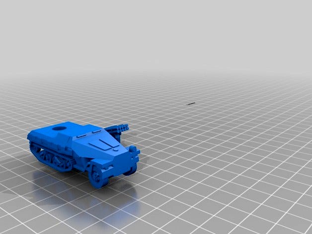 SDKFZ 4/1 Armored Maultier with Nebel tubes at15mm by marcusmole