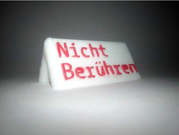 Do not touch sign / Nicht Berühren Schild (German/Deutsch) by Micky261