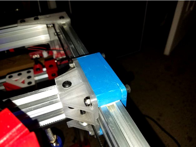 version 2.0 Igus-filament slider blocks/pads for D-Bot X/Y motion system by Rexipus