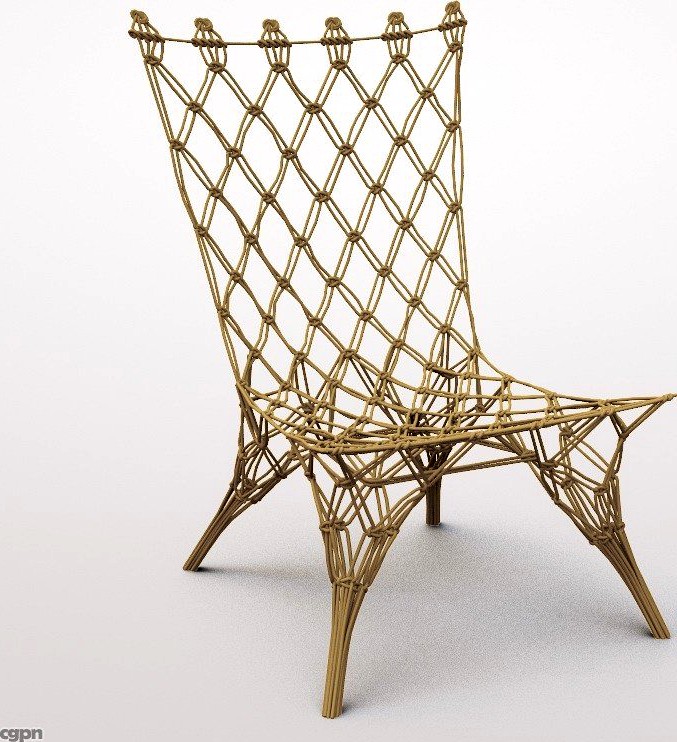 Knotted chair3d model