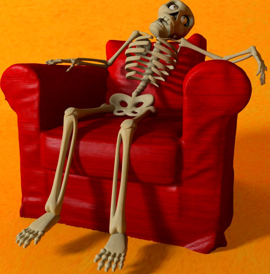 Cartoon Skeleton Rigged3d model