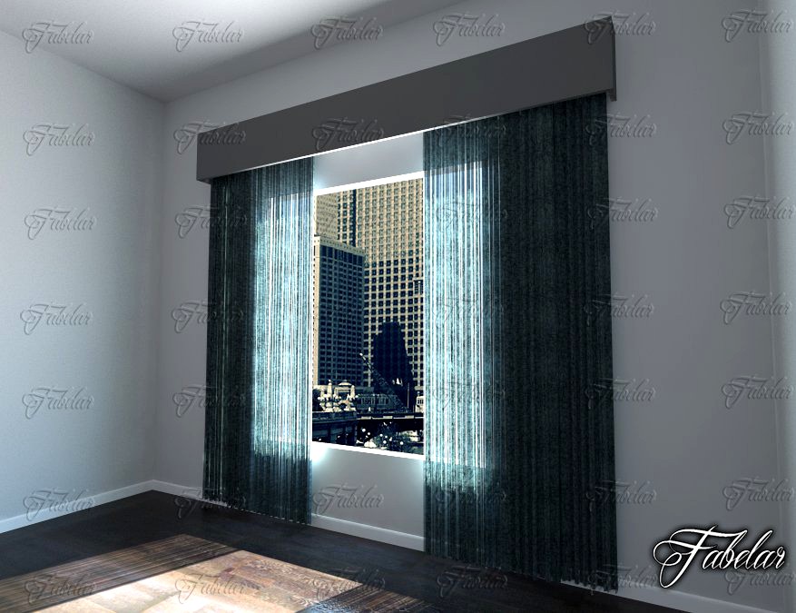 Curtains 013d model