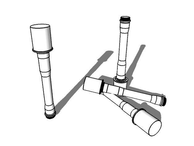 Stielhandgranate 24 + anti-tank version by Myrmecoman