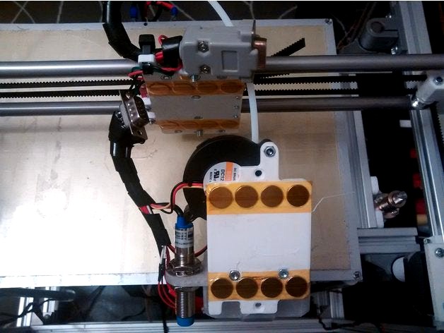 Hypercube Magnetic Quick Mount Printhead X Carriage by butchja