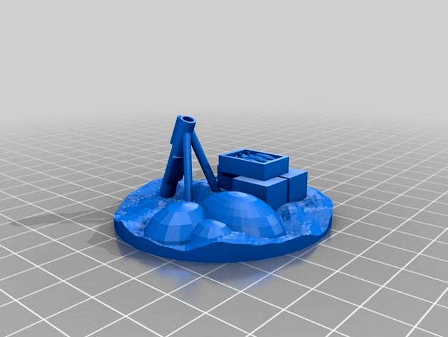 mortar for imperial guard with base by xamsham