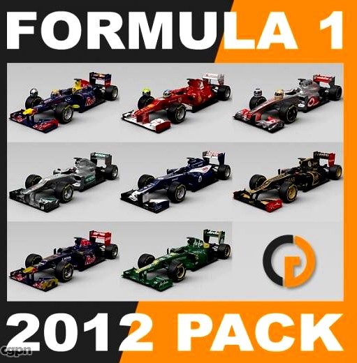 F1 2012 Pack3d model