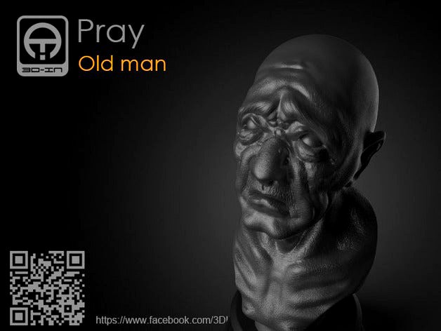 Pray Old_man by 3D-IN
