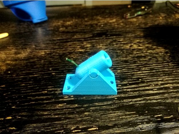 Functional mortar cannon with base by Frederik6600