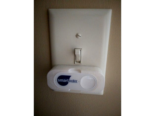 Amazon Dash button light switch holder by w1ll1am