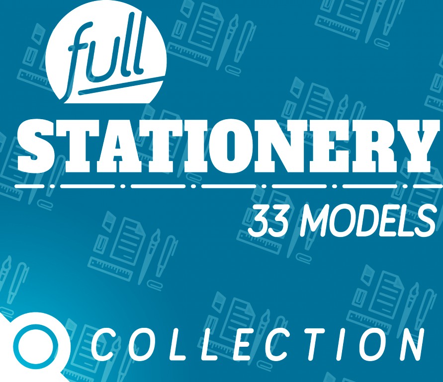 Stationery FULL Collection3d model