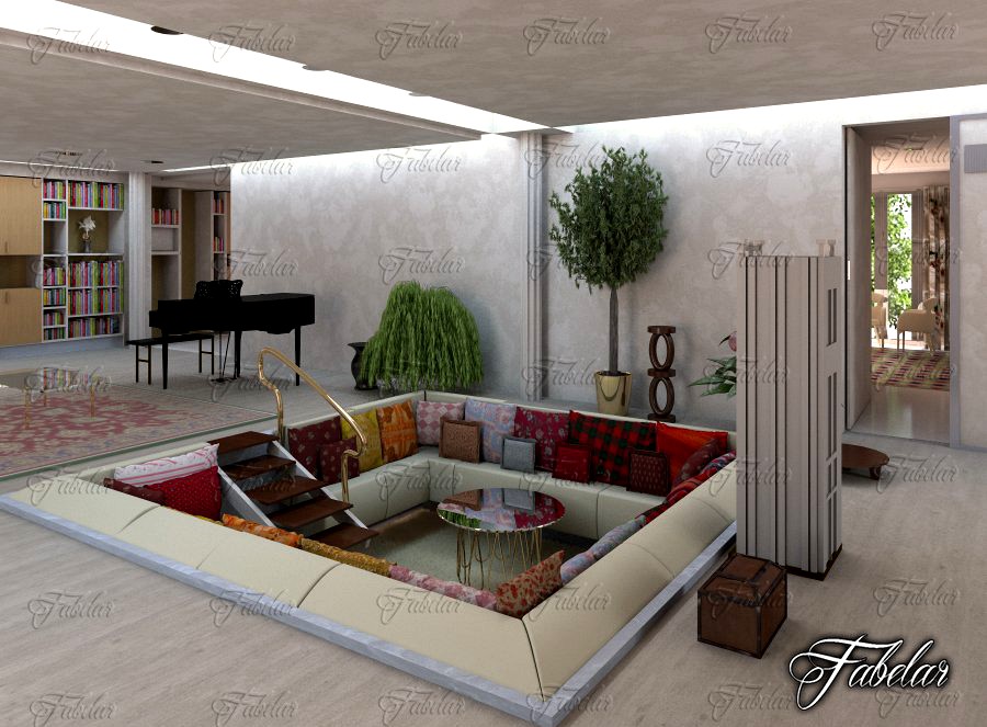 Living room 263d model