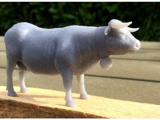 3d scanned Hérens cow by 3dvs_ch