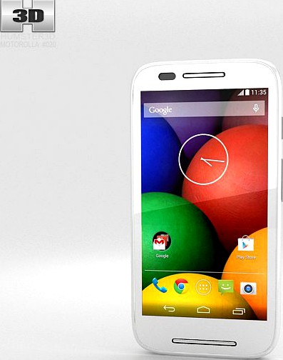 Motorola Moto E White3d model