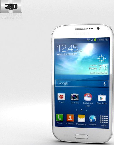 Samsung Galaxy Grand Neo White3d model