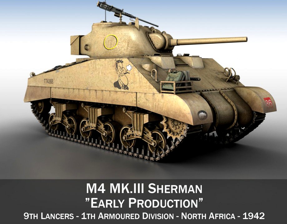 M4 Sherman MK III - Early Production3d model
