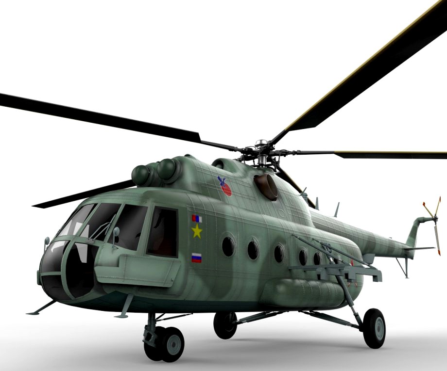 Mil MI-8 Transport Helicopter3d model