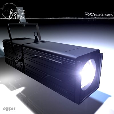 Stage light - Profile3d model