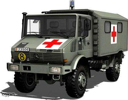 Mercedes Benz - Unimog - Belgian Ambulance3d model