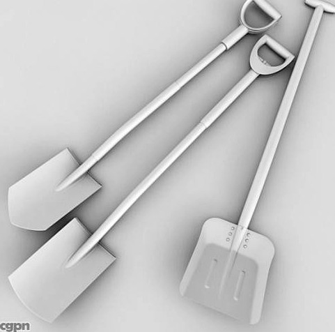 3 Shovel Pack3d model