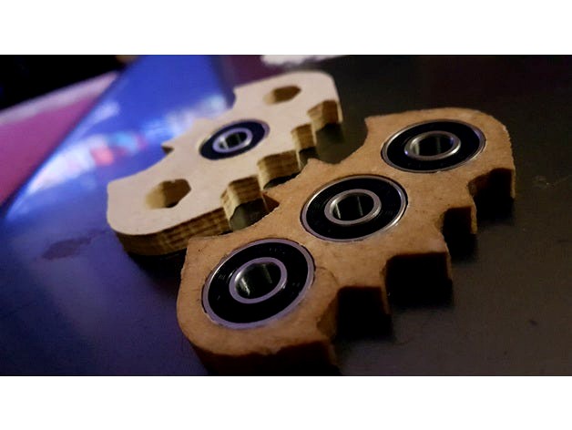 CNC Router Batman Fidget Spinner by vortex_pr