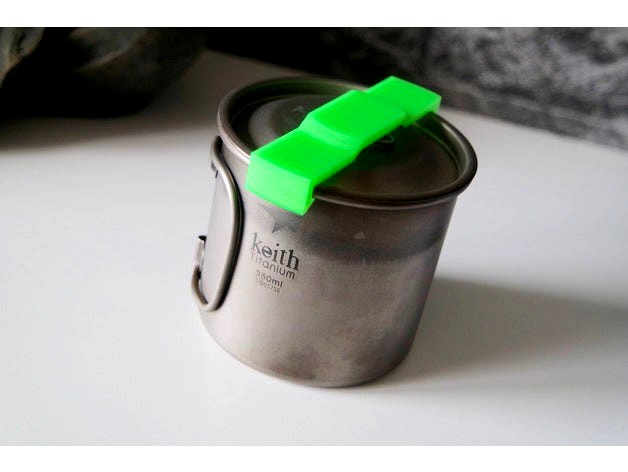 Keith titanium cup (with lid) transport clip by PistonPin