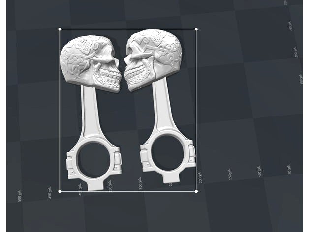 Connecting Rod Skull by Samboxing