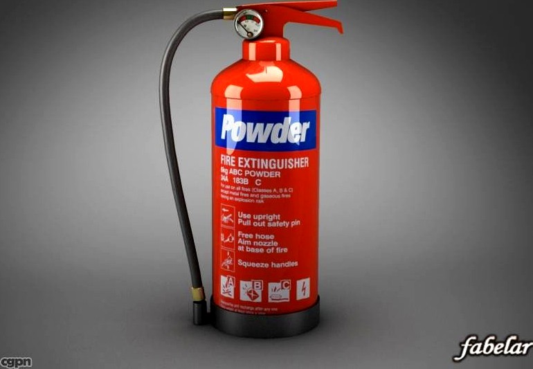 Fire extinguisher3d model