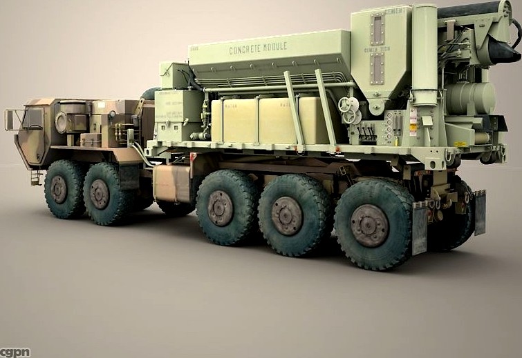 PLS with Concrete Module3d model