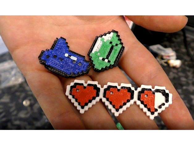 8-Bit Zelda Pins by makeitandfakeit