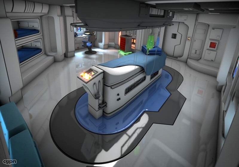 Spaceship Interior HD 33d model