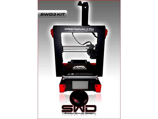 SWD3 KIT Z-AXIS REAR MOUNT FOR WANHAO DUPLICATOR I3 PLUS / MONOPRICE MAKER SELECT PLUS by ShadowWeaver2067