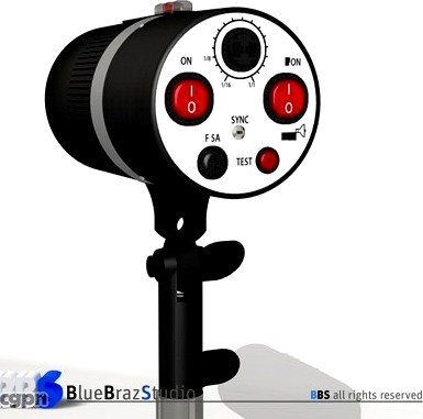 Strobe light3d model