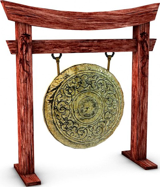 Ancient gong3d model