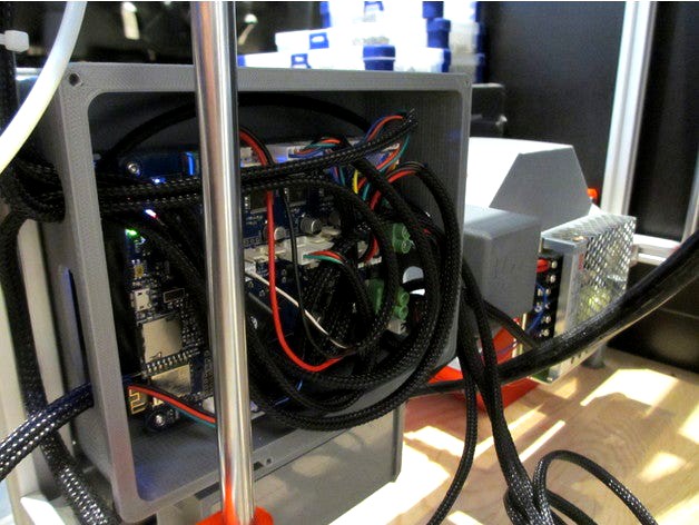 Duet Wifi enclosure 80mm fan by Darkorbz