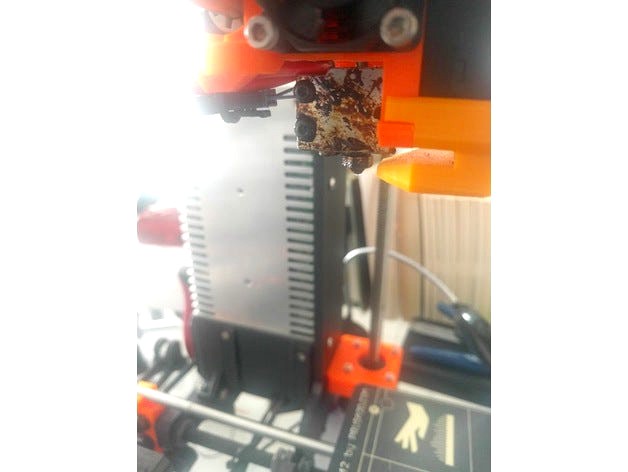 Volcano Part Cooling Duct for Prusa i3 MK2 by Megabound