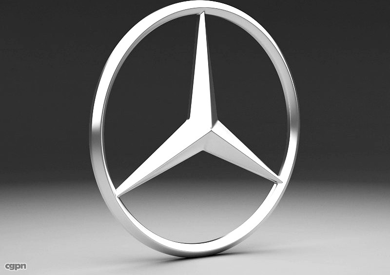 Mercedes logo3d model