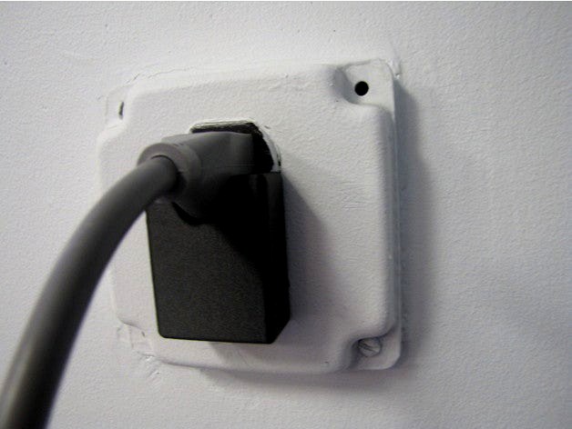 Outlet Plug Support by phhinkey