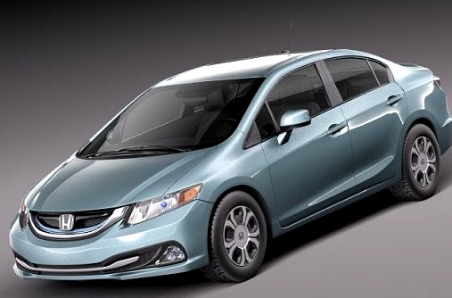 Honda Civic 2013 HYBRID3d model