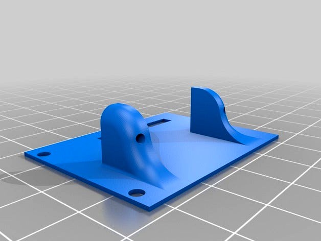Servo Mount for Speedy Mini Plank using Power Up 9 gram servo by _Dave