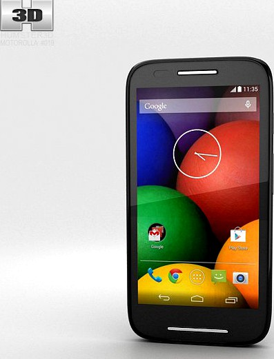 Motorola Moto E Black3d model