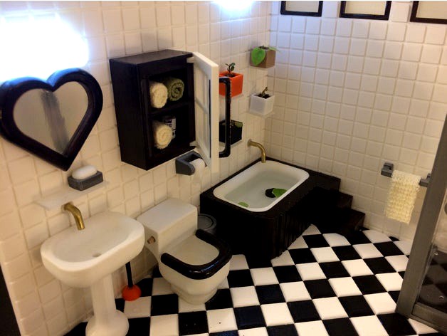 Miniature Bath storage  (bathroom) by kot1759