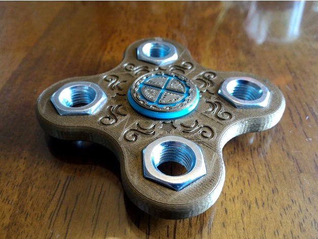 Steampunk Fidget Spinner by PlacidCat