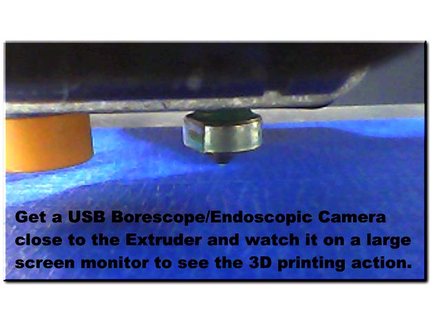 5.5mm Borescope/Endoscopic USB Camera mount for Printrbot Play. by 3Dmechbot