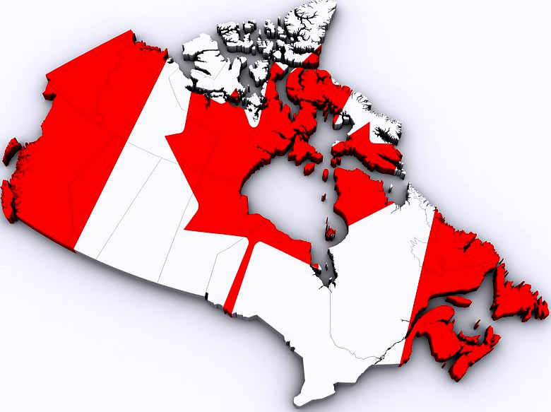 Map of Canada3d model