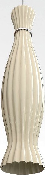 White Hanging Light3d model