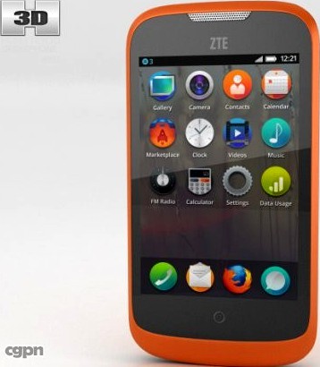 GeeksPhone ZTE Open3d model
