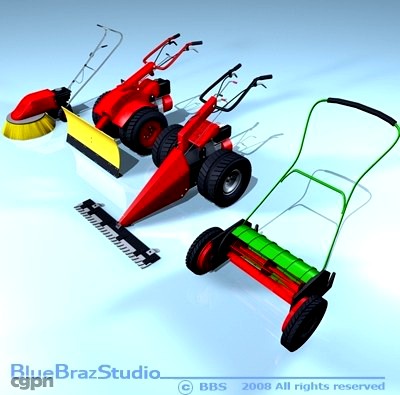 Mower Collection3d model