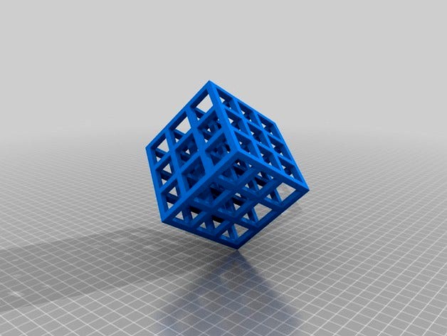 Tinkercad Lattice cube by T-E-C