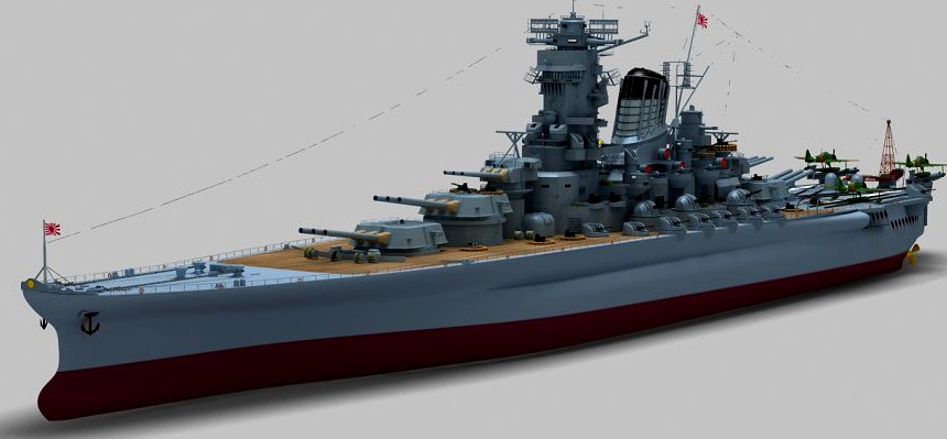 Japanese Battleship Yamato3d model