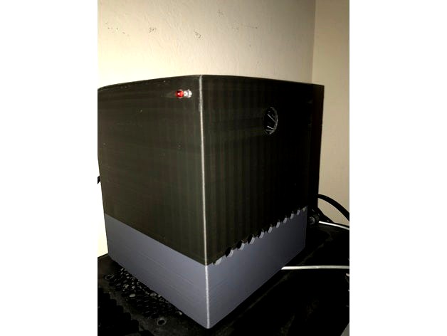 NAS server case for mini ITX motherboard and 5 HDDs / SSDs by fr33s7yl0r